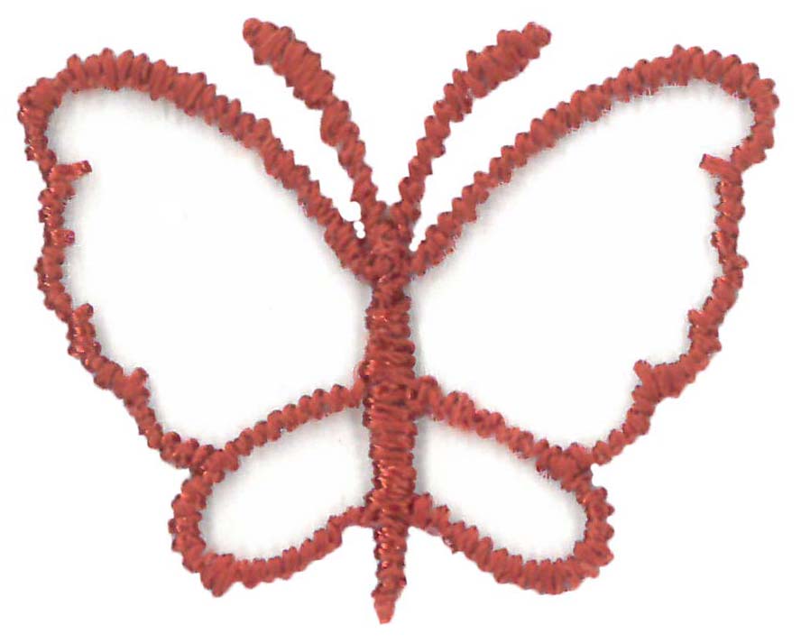 LARGE ORGANZA BUTTERFLY - BURNT ORANGE